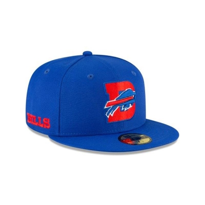 Blue Buffalo Bills Hat - New Era NFL Logo Mix 59FIFTY Fitted Caps USA8274061